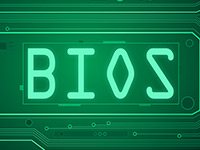 BIOS 画面が正常に表示される